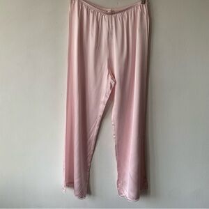NWT Donni The Silk Lace Simple Pants Pull On Elastic Waist Baggy Ballerina Pink